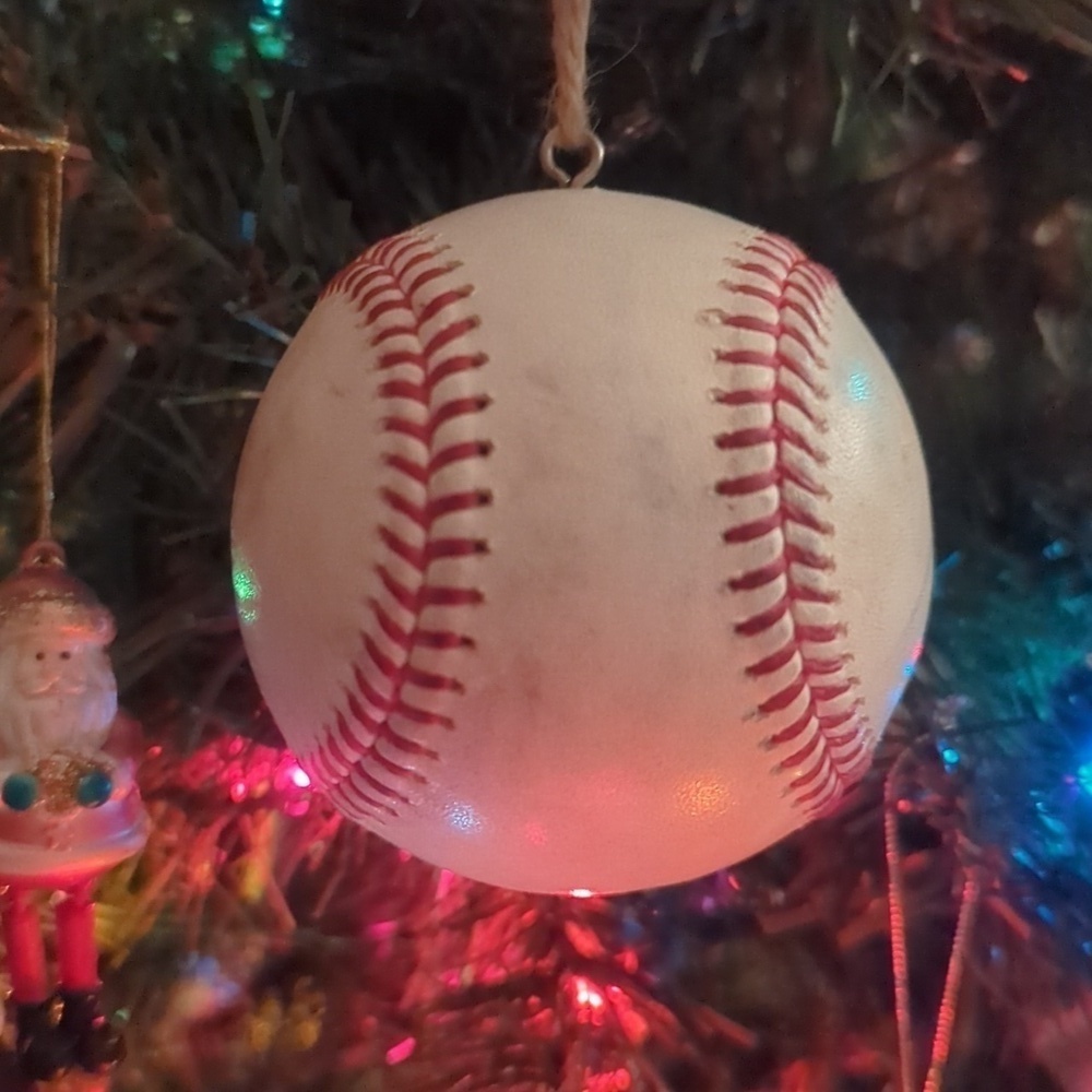 MLB Official Baseball Ornament - Picture 4 of 5